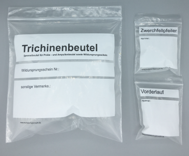 Entnahme von Trichinen Proben am Wildschwein